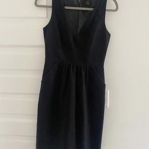 J.Crew black v-neck dress | women's 0